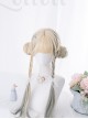 Beige Gradient Gray Long Curly Wig Classic Lolita Wigs