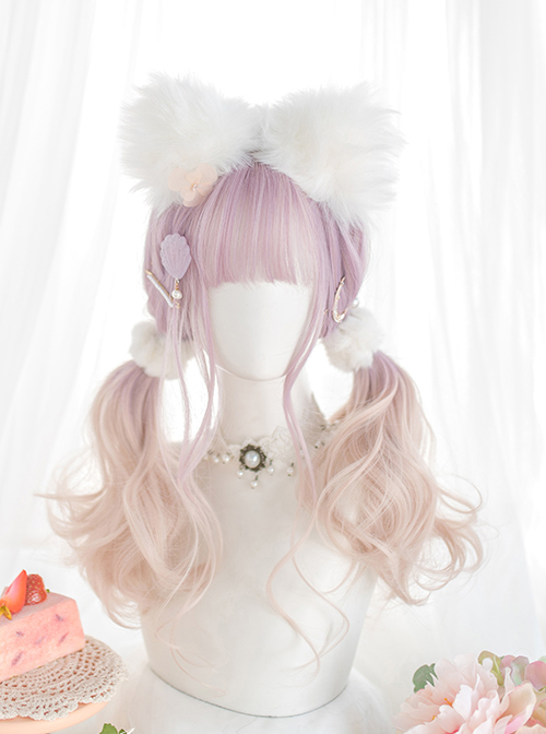 Taro Purple Gradient Long Curly Wig Sweet Lolita Wigs