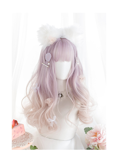 Taro Purple Gradient Long Curly Wig Sweet Lolita Wigs