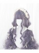 Astrological Witch Gray-purple Long Curly Wig Classic Lolita Wigs