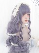 Astrological Witch Gray-purple Long Curly Wig Classic Lolita Wigs