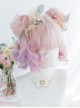 Candy Pink Gradient Short Curly Wig Sweet Lolita Wigs