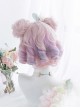 Candy Pink Gradient Short Curly Wig Sweet Lolita Wigs