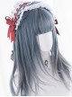 Blue Gradient Gray Long Curly Wig Classic Lolita Wigs