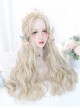 Golden Long Curly Wig Elegant Classic Lolita Wigs