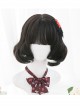Cute Natural Black Short Curly Wig Classic Lolita Wigs