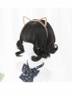 Cute Natural Black Short Curly Wig Classic Lolita Wigs