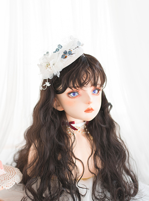 Cute Doll Brown Long Curly Wig Classic Lolita Wigs