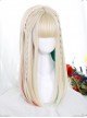 Golden Long Straight Wig Inner Layer Four Colors Sweet Lolita Wigs