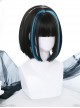 Natural Hair Band Style Dyed Short Straight Wig Gothic Lolita Wigs