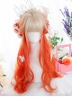 Orange Gradient Long Curly Wig Classic Lolita Wigs