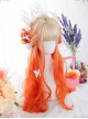 Orange Gradient Long Curly Wig Classic Lolita Wigs