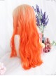 Orange Gradient Long Curly Wig Classic Lolita Wigs