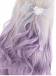 Gray Gradient Purple Classic Lolita Big Wave Long Curly Wigs