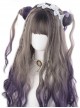 Dark Gray Gradient Dark Purple Long Curly Wig Sweet Lolita Wigs