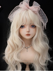 Alice Series Light Golden Cute Classic Lolita Long Curly Wig