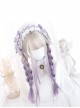 Moon Gray Gradient Purple Long Straight Wig Sweet Lolita Wigs