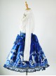 Lolita classic Pegasus deep blue Phnom Penh bowknot decorative skirt