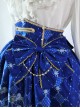 Lolita classic Pegasus deep blue Phnom Penh bowknot decorative skirt