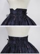 Nightmare Curse Double Binding Bands Black Lolita Skirt