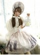 Nightmare Curse Double Binding Bands Ivory Lolita Skirt