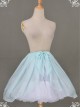 All-match Baby Blue Chiffon Bowknot Lolita Transparent Skirt
