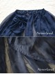 All-match Dark Blue Chiffon Bowknot Lolita Transparent Skirt