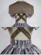 Steampunk Cat Series Cat Ears Collar Gray-blue Punk Lolita Shoulder Straps Skirt