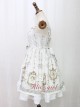 Angel Cross Series Rice White Bowknot Lace Lolita Sling Dress