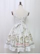 Angel Cross Series Rice White Bowknot Lace Lolita Sling Dress