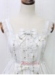 Angel Cross Series Rice White Bowknot Lace Lolita Sling Dress