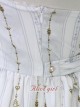 Angel Cross Series Rice White Bowknot Lace Lolita Sling Dress