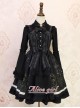 Angel Cross Series Black Bowknot Lace Lolita Sling Dress