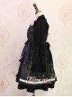 Angel Cross Series Black Bowknot Lace Lolita Sling Dress