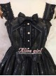 Angel Cross Series Black Bowknot Lace Lolita Sling Dress