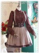 Baker Street Dense Fog Series Khaki Detective style Lolita Skirt