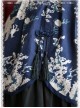 Chinese Wind Dragon High Waist Dark Blue Qi Lolita Skirt