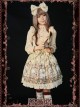 Rose Tower Sleeping Beauty Series Middle-waisted Ivory Bowknot Lolita Skirt