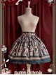 Rabbit Poker Series Dark Green Lace Classic Lolita Skirt