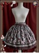 Rabbit Poker Series Brown Lace Classic Lolita Skirt