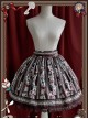 Rabbit Poker Series Brown Lace Classic Lolita Skirt