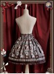 Rabbit Poker Series Brown Lace Classic Lolita Skirt