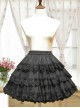 Cotton Black Lining Voile Lolita Skirt