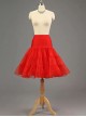 A-line Petticoat Retro Red Voile Lolita Skirt