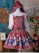 The Royal Teddy Bear Band Sweet Lolita Shoulder Straps Hooded Skirt