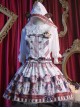 The Royal Teddy Bear Band Sweet Lolita Shoulder Straps Hooded Skirt