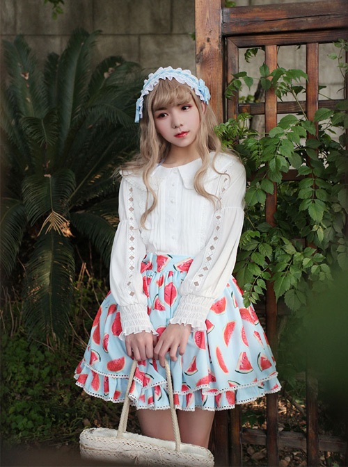 Neverland Cool Watermelons Series Watermelon Printing Lolita Skirt