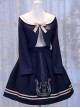 Magic Music School Series Violin Embroidery School Lolita Small Coat And Skirt Set