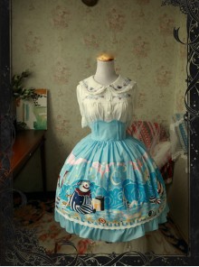 Magic Tea Party Circus Maiden Series Printing Sweet Lolita Skirt