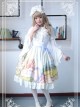 The Lark Song Series High Waist Oil Painting Retro Classic Lolita Skirt